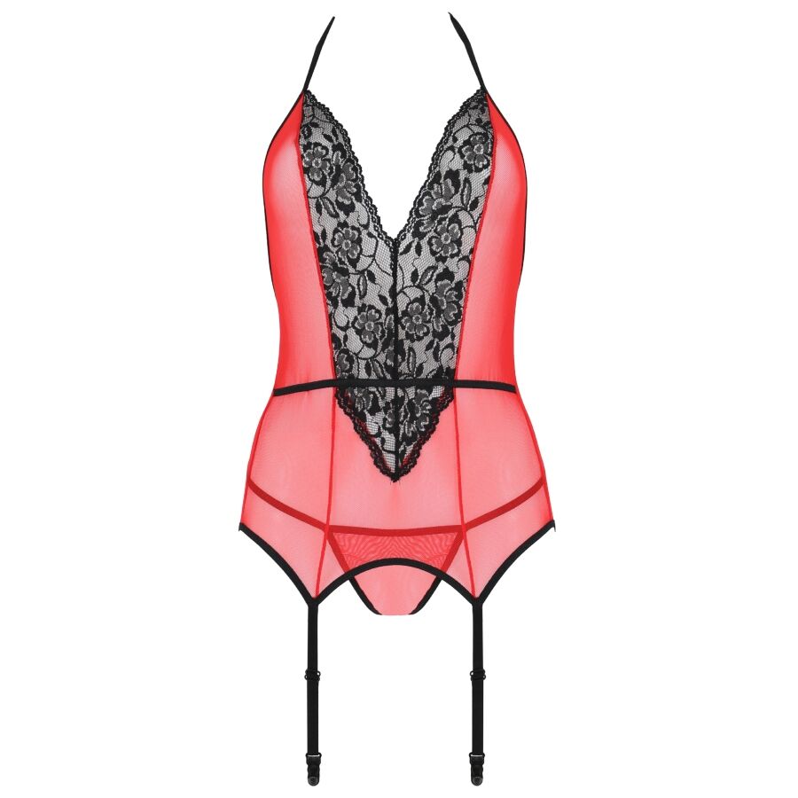 Peonia corset erotic line red s/m