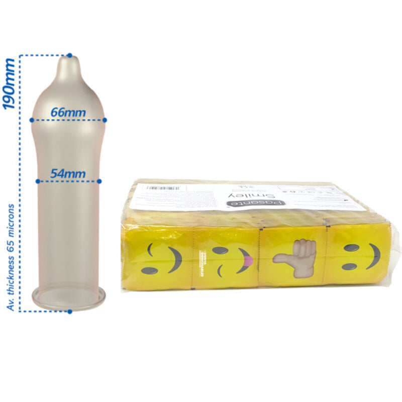 Smiley condoms bag 144 units