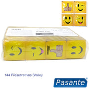 Smiley condoms bag 144 units