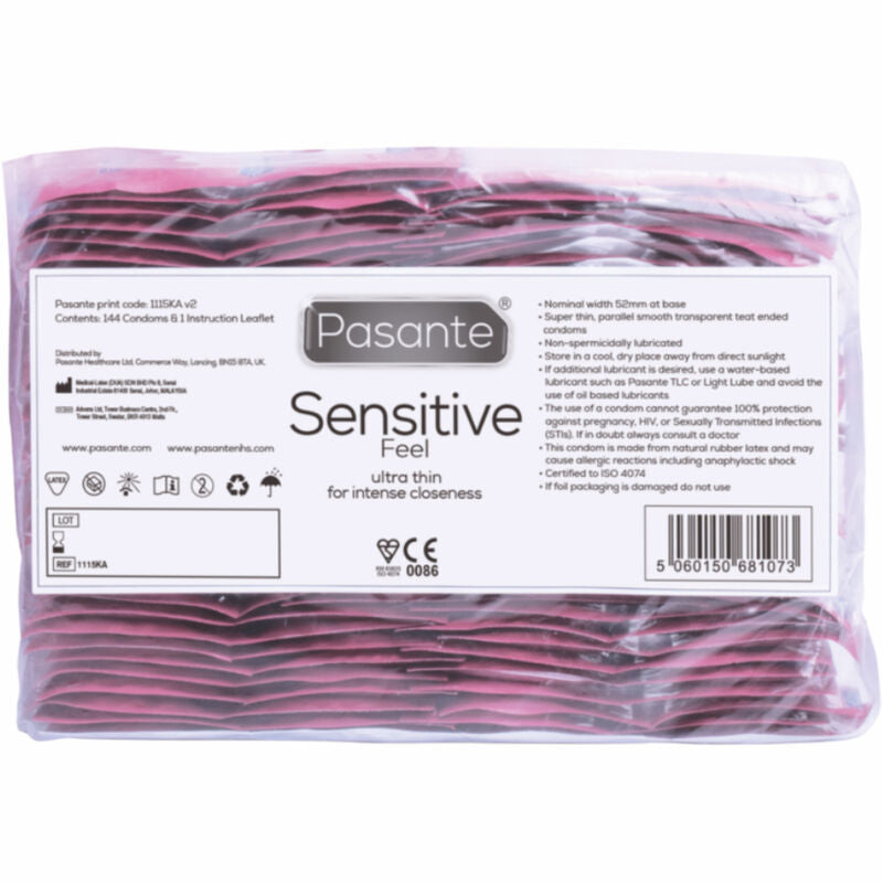 Sensitive condoms bag 144 units