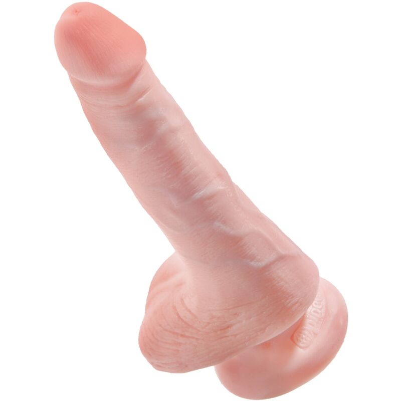 Realistic penis with balls 13.5 cm light