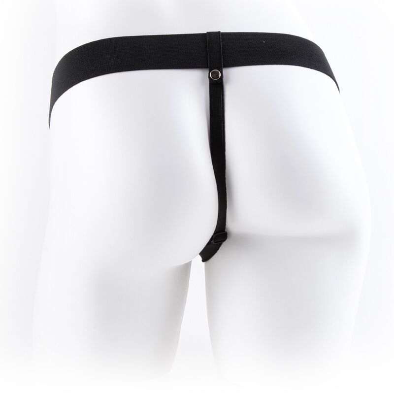 Adjustable harness remote control realistic penis with testicles 23 cm