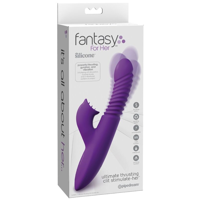 Vibromasseur Clitoris Chauffant Poussée Torsion Stimulate-Her 5 Modes - Fantasy For Her