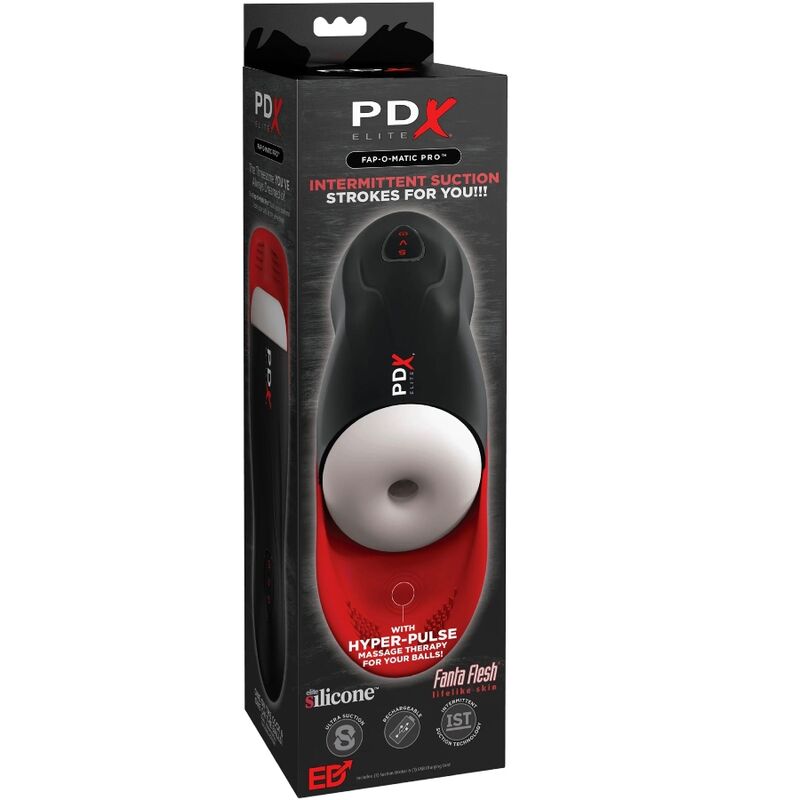 Fap-o-matic pro stroker with testicular base
