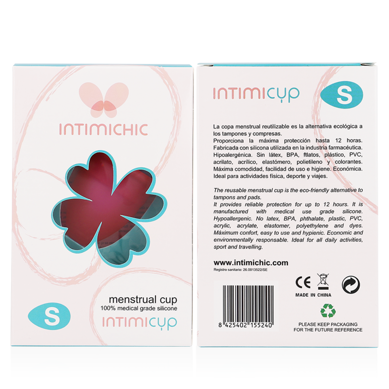 Medical silicone menstrual cup - size S
