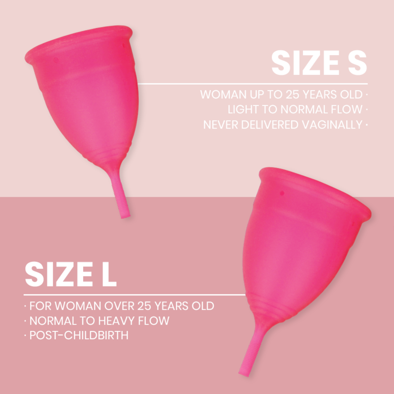 Medical silicone menstrual cup - size L