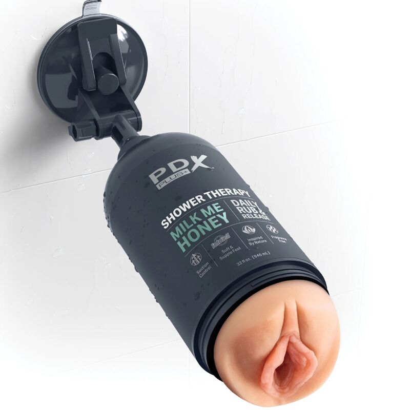 Masturbator stroker discreet design of milk me honey shampoo bottle