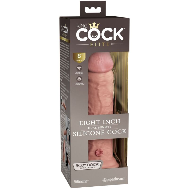 Elite Realistic Silicone Dildo 8"
