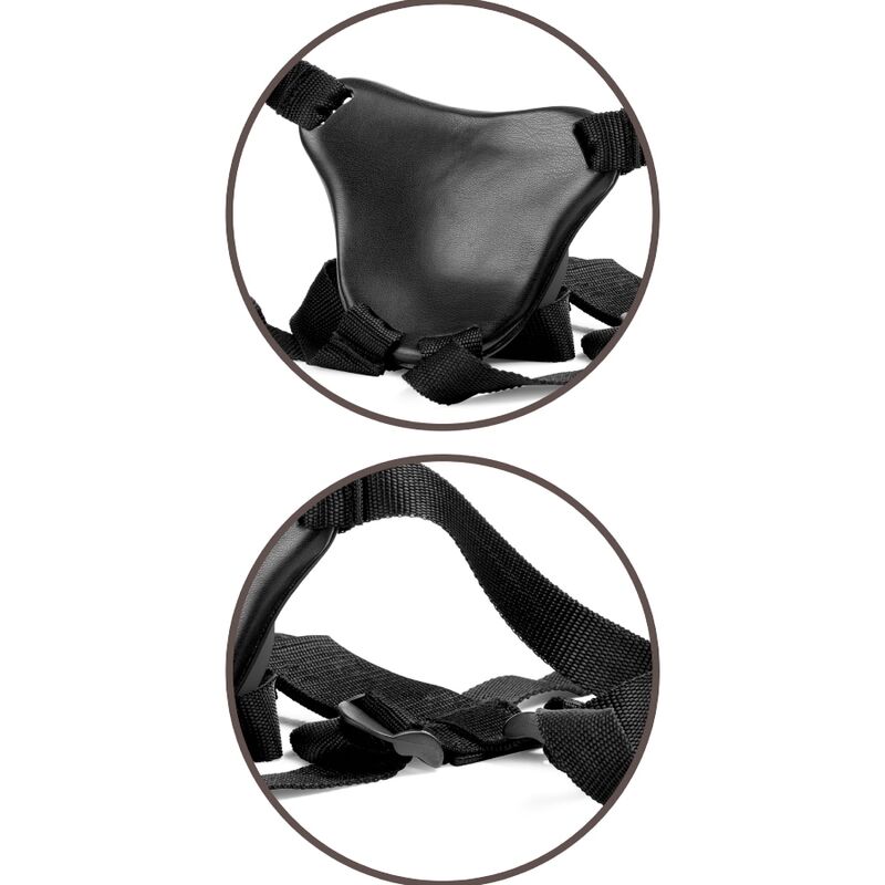 Elite Comfortable Adjustable Harness with 7" Dildo