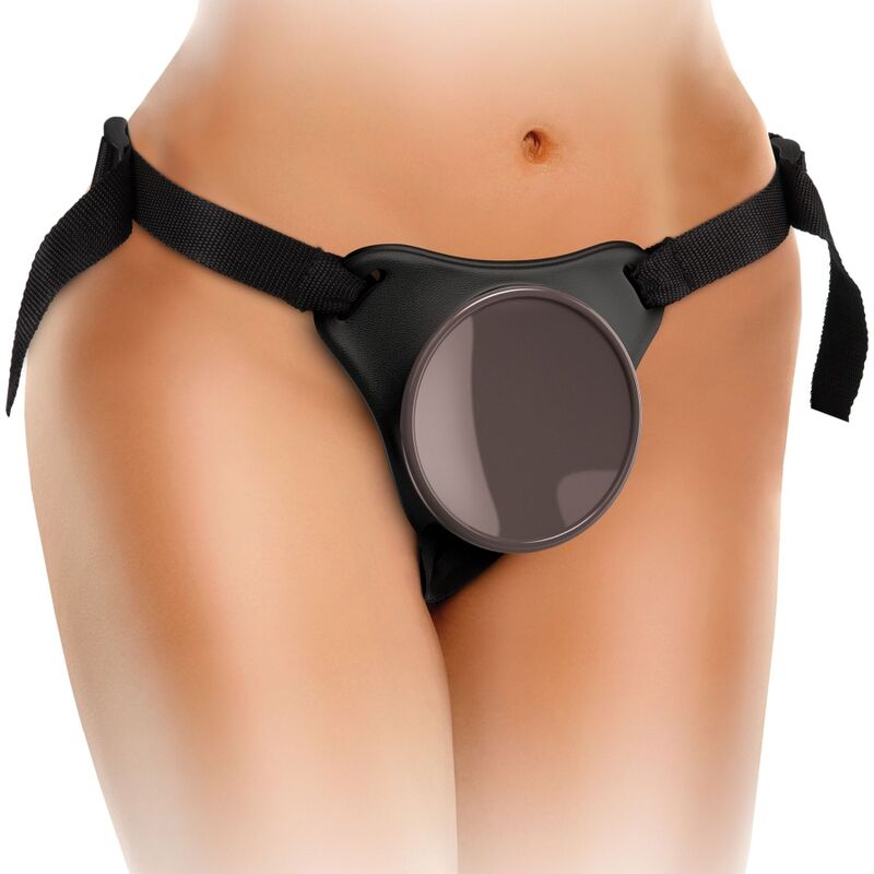 Elite Deluxe Adjustable Harness Kit with Testicle Ring &amp; 8" Dildo