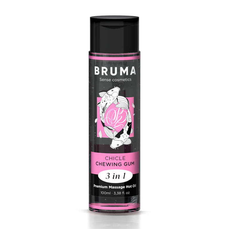 BRUMA - PREMIUM MASSAGE OIL WITH WARMING EFFECT AND GUMMY FLAVOR 3 IN 1 - 100 ML