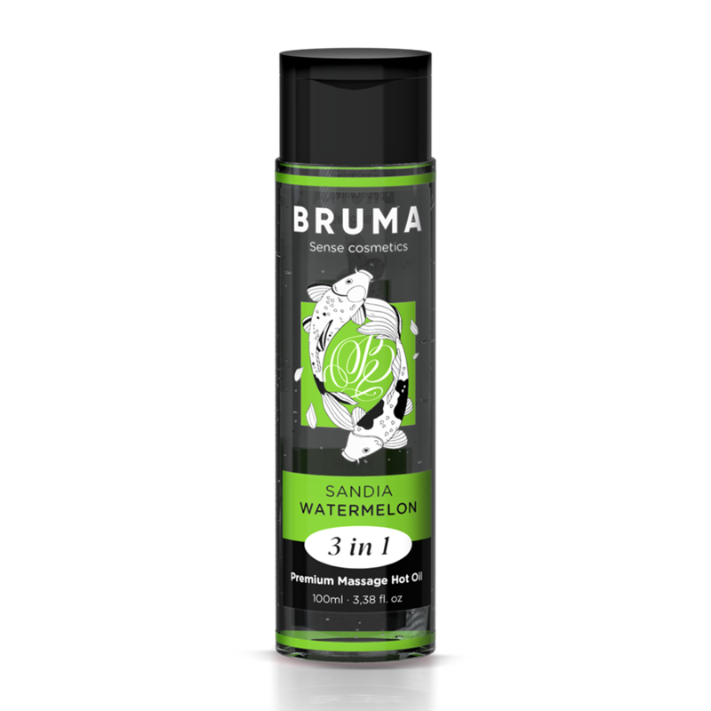 BRUMA - PREMIUM WARMING MASSAGE OIL WATERMELON FLAVOR 3 IN 1 - 100 ML