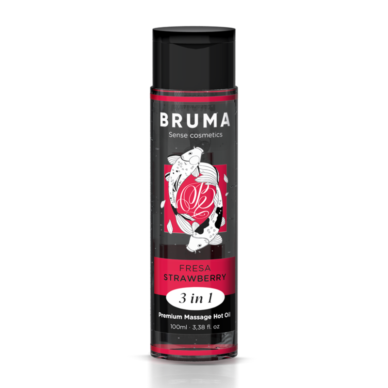 BRUMA - PREMIUM WARMING MASSAGE OIL STRAWBERRY FLAVOR 3 IN 1 - 100 ML