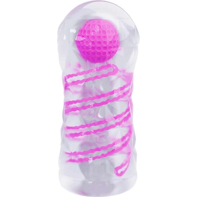 Fantasy male masturbator with internal spiral and transparent balls