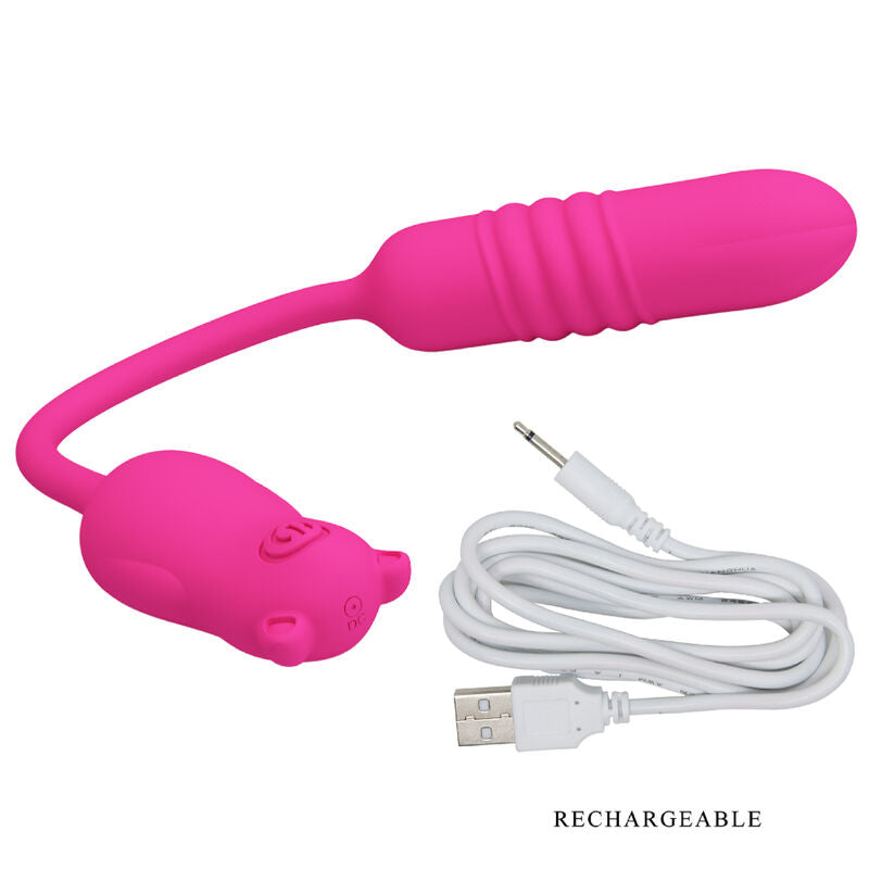Nobikuma pink silicone vibrating bullet