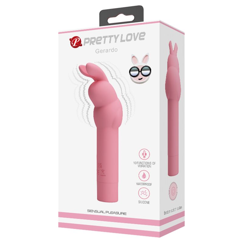 Gerardo Pink Rabbit Silicone Vibrator