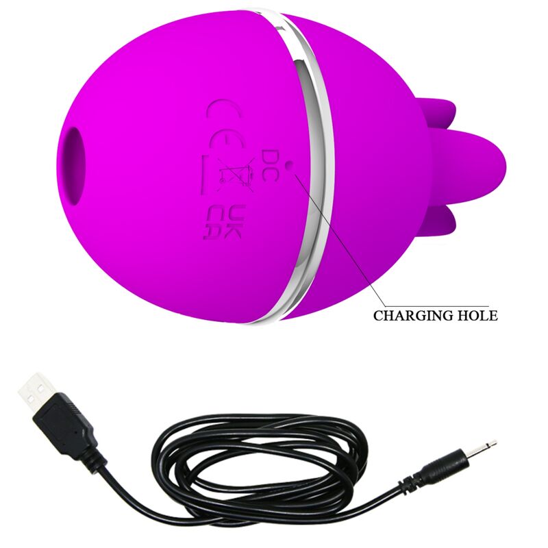 Purple gemini ball round silicone vibrator