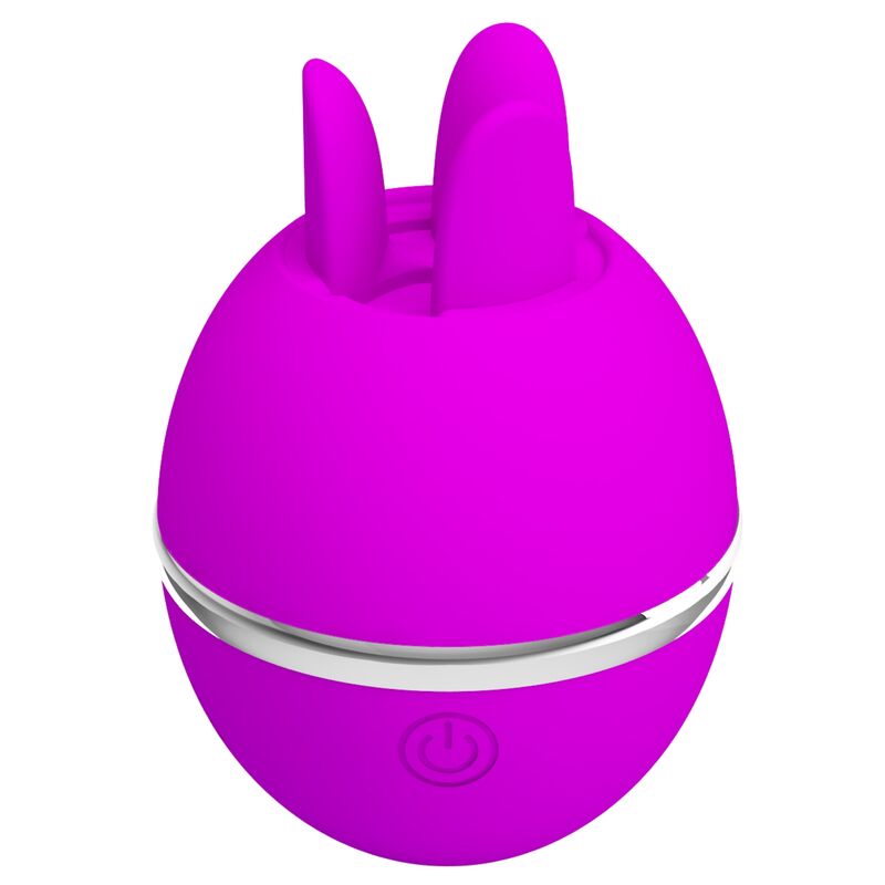 Purple gemini ball round silicone vibrator