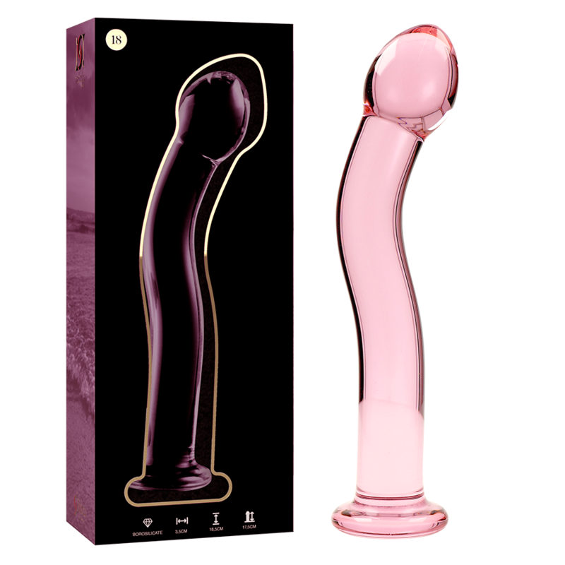 Gode en Verre Borosilicate Modèle 18 Texturé 18,5 cm - Nebula Series By Ibiza