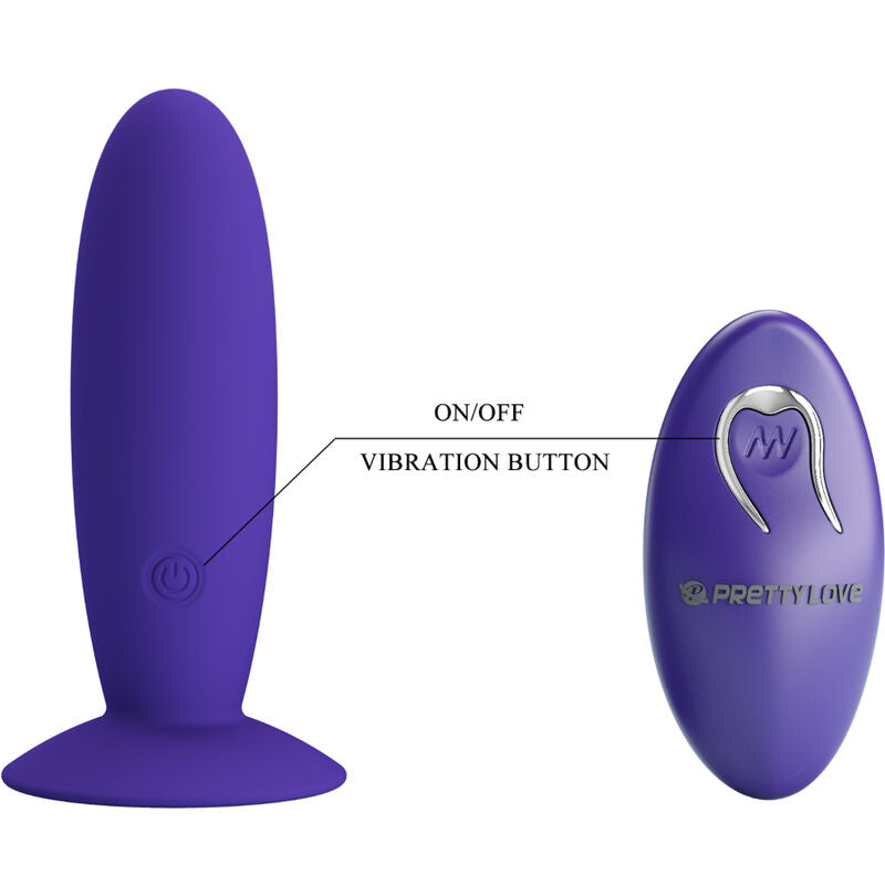 Youth Plug Remote Control Anal Vibrator Purple