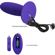 Youth Plug Remote Control Anal Vibrator Purple