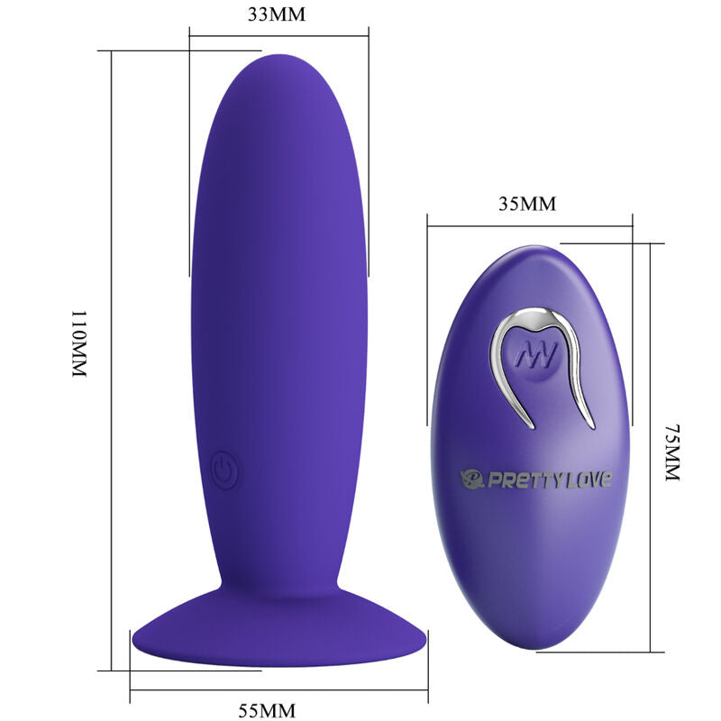 Youth Plug Remote Control Anal Vibrator Purple