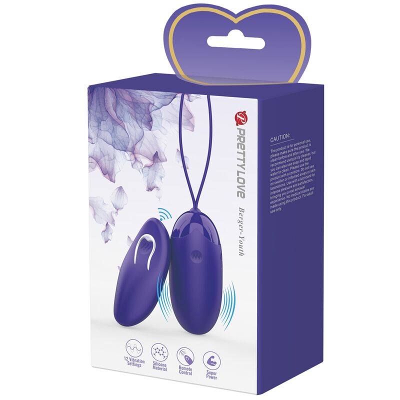 Berger Youth Remote Control Vibrating Egg Purple