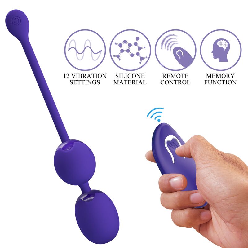 Willie Youth Remote Controlled Balls and Purple Vibration