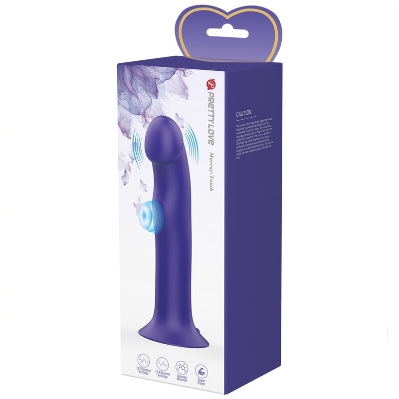 Murray youth and purple rechargeable vibrating dildo