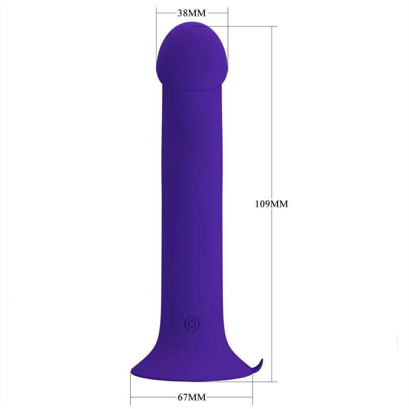 Murray youth and purple rechargeable vibrating dildo