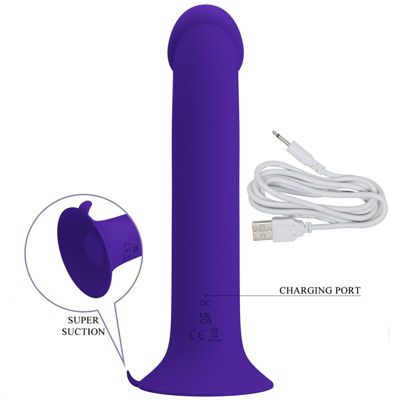 Murray youth and purple rechargeable vibrating dildo
