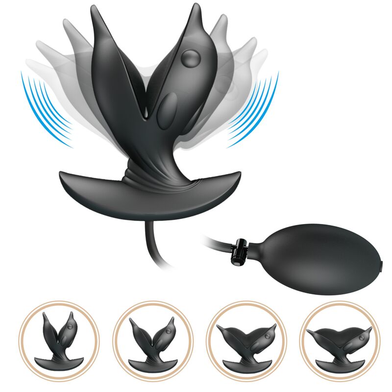 Inflatable &amp; Rechargeable Dolphin Anal Plug