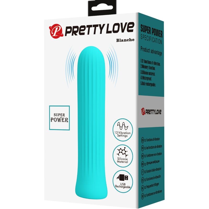 White vibrator stimulator blue