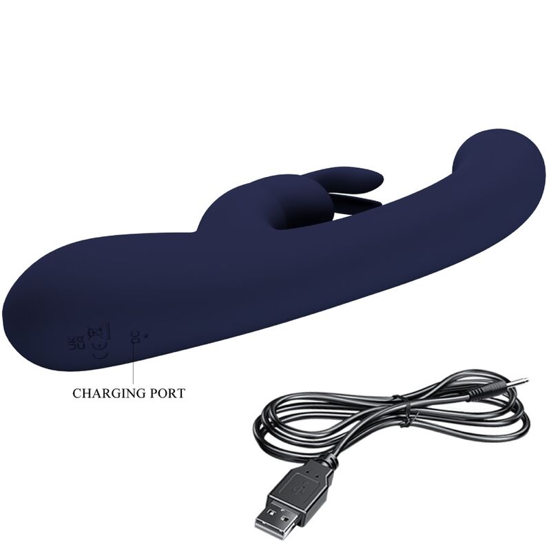 Lamar Rabbit and G-Spot Vibrator Blue
