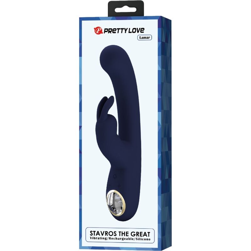 Lamar Rabbit and G-Spot Vibrator Blue