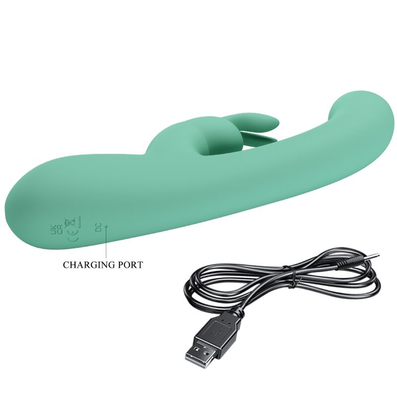 Lamar Rabbit and G-Spot Vibrator Green