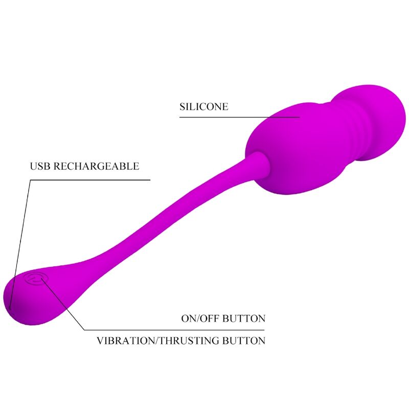 Callie Purple Rechargeable Vibrating Egg