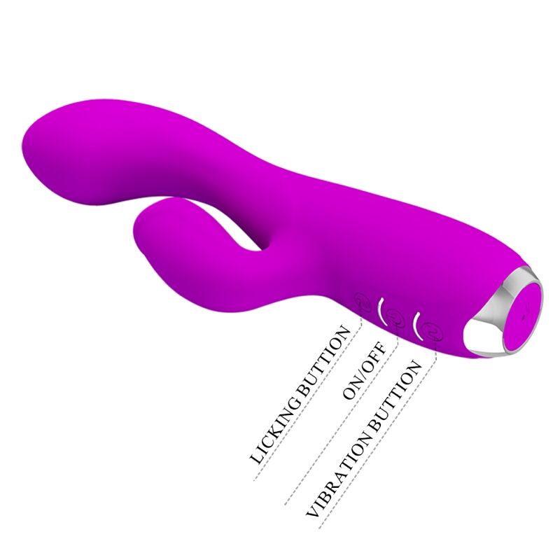 Gloria Waterproof Rechargeable Rabbit Vibrator Purple