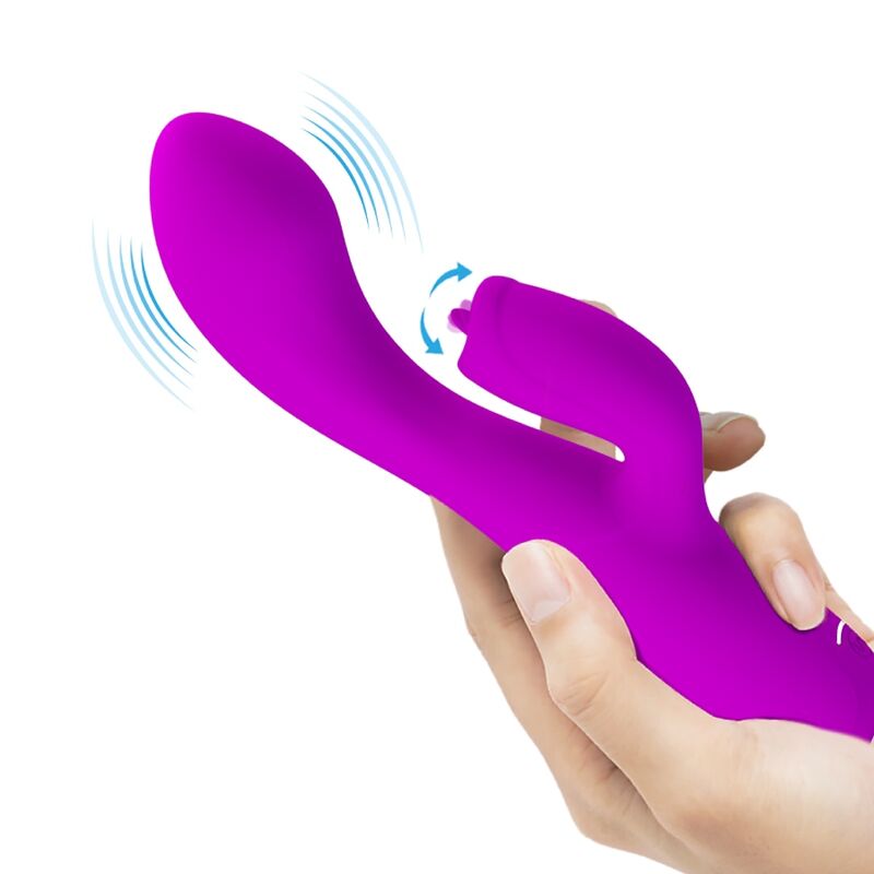 Gloria Waterproof Rechargeable Rabbit Vibrator Purple