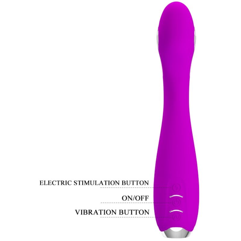 Hector Rechargeable Electroshock Vibrator - Waterproof Purple