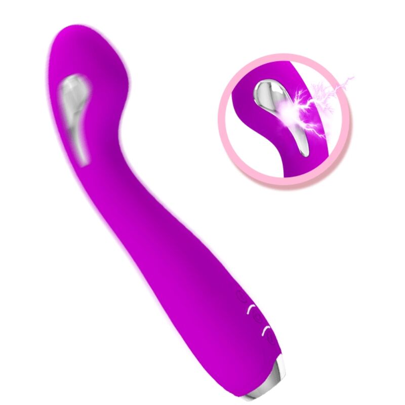 Hector Rechargeable Electroshock Vibrator - Waterproof Purple