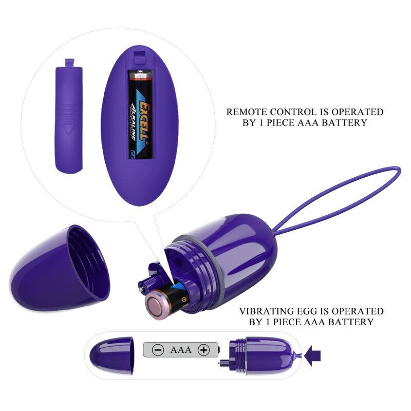 Selkie Youth Mini Vibrating Egg Remote Control Purple
