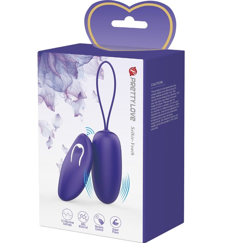 Selkie Youth Mini Vibrating Egg Remote Control Purple