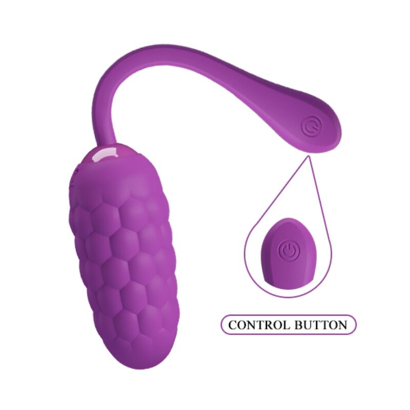 Rechargeable marine texture vibrating egg purple