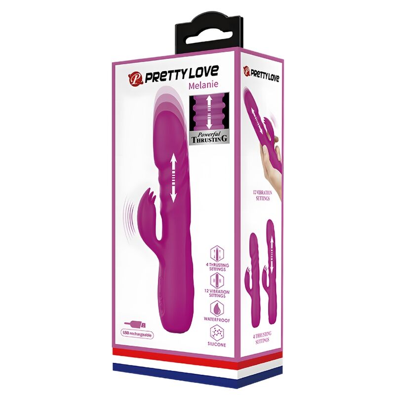 Melanie Purple Rechargeable Rabbit Vibrator