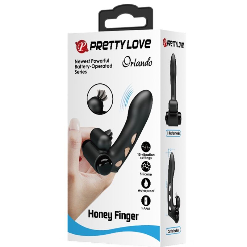 Orlando Black Vibrator Finger Cover