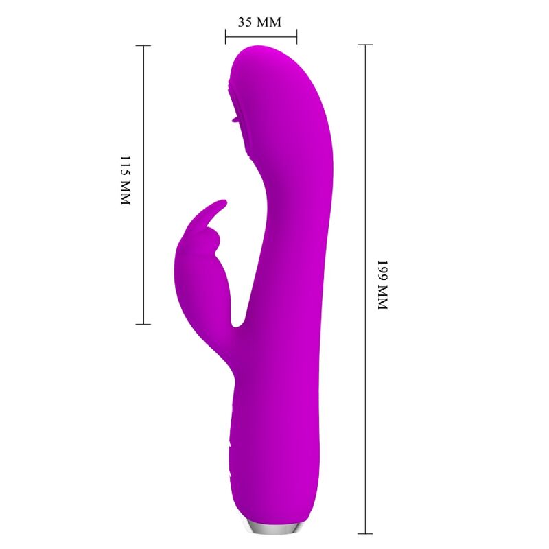 Rachel Rechargeable Vibrator with Suction Cup Purple