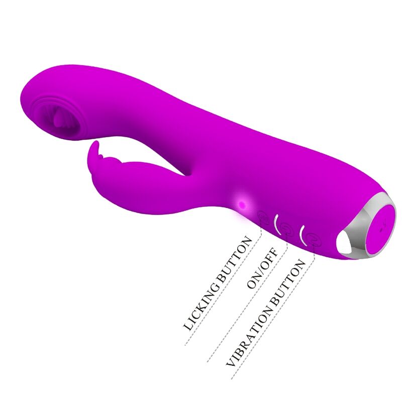 Rachel Rechargeable Vibrator with Suction Cup Purple