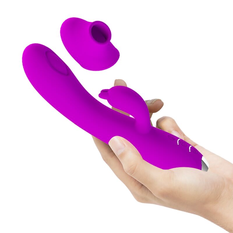 Regina Purple Rechargeable Sucker Vibrator