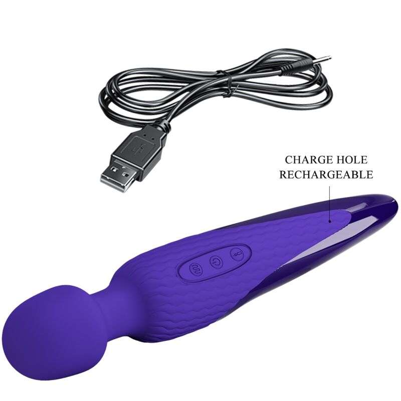 Antony Youth Wand Vibrator Violet Heat Effect